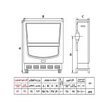 بخاری گازی نیک کالا مدل آفتاب کد AF18